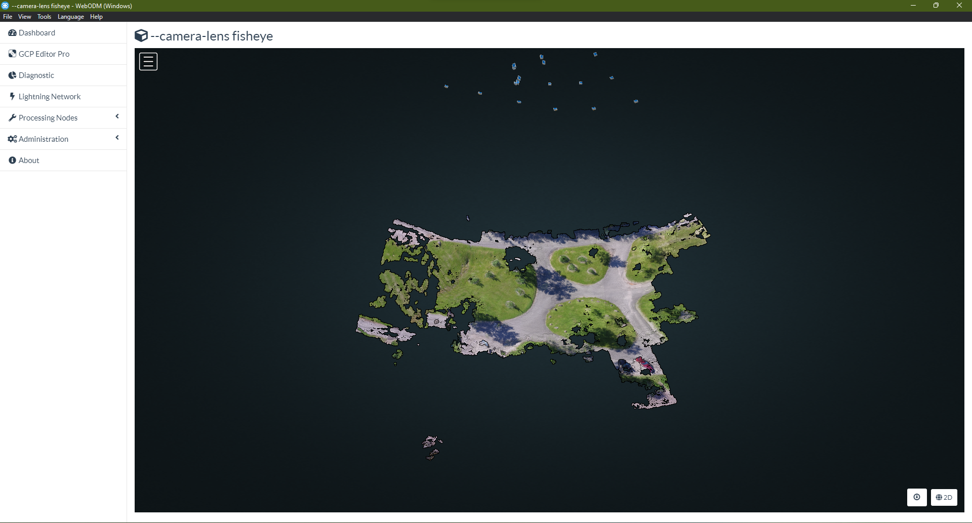 Rectilinear data rendered by ``fisheye`` Camera Lens Model